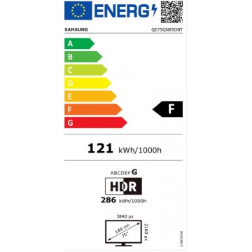 Samsung Smart Τηλεόραση 75" 4K UHD Neo QLED QE75QN85DBTXXH HDR (2024)